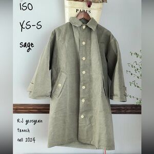 ISO Rudy Jude Sage Grosgrain Trench